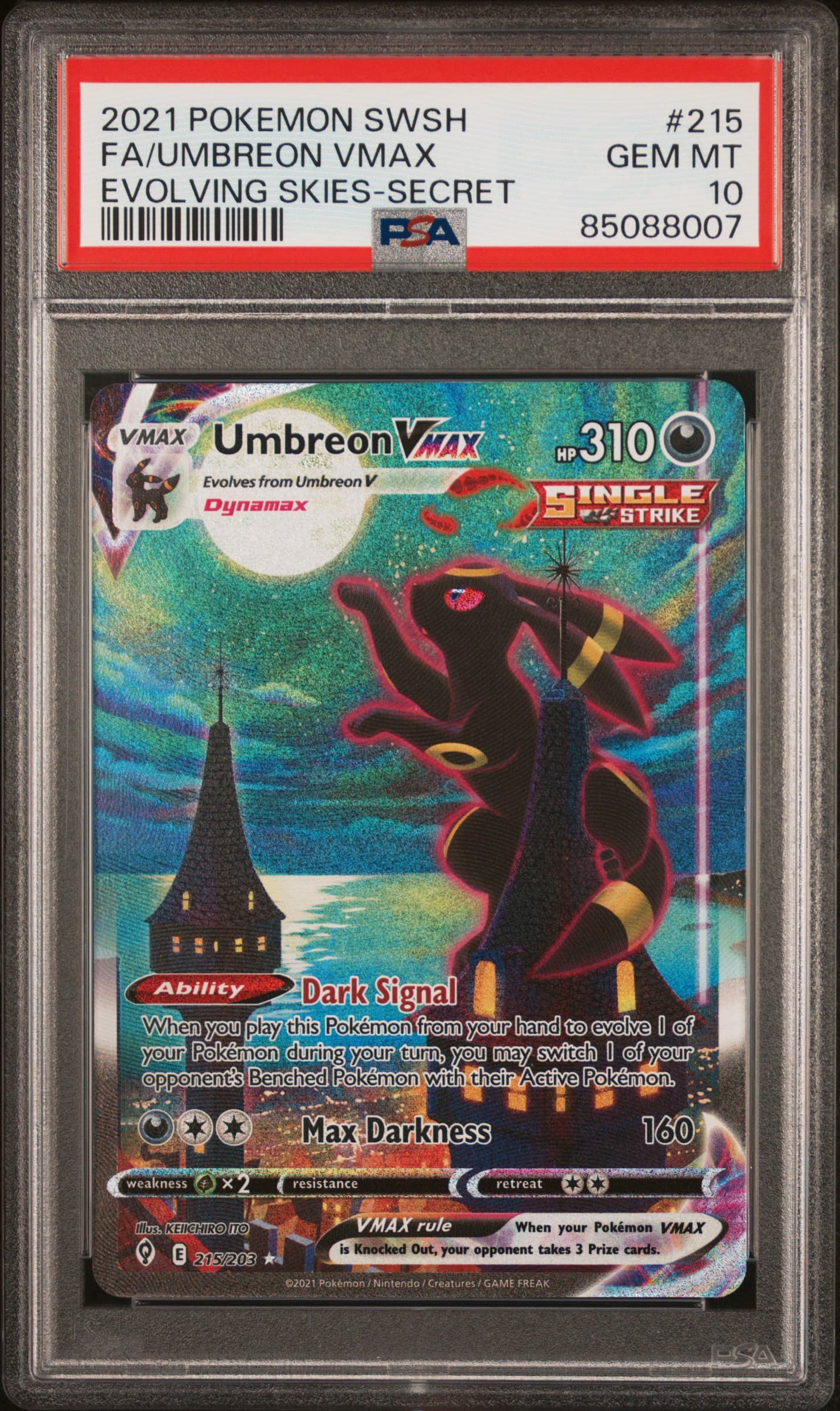 PSA graded card front