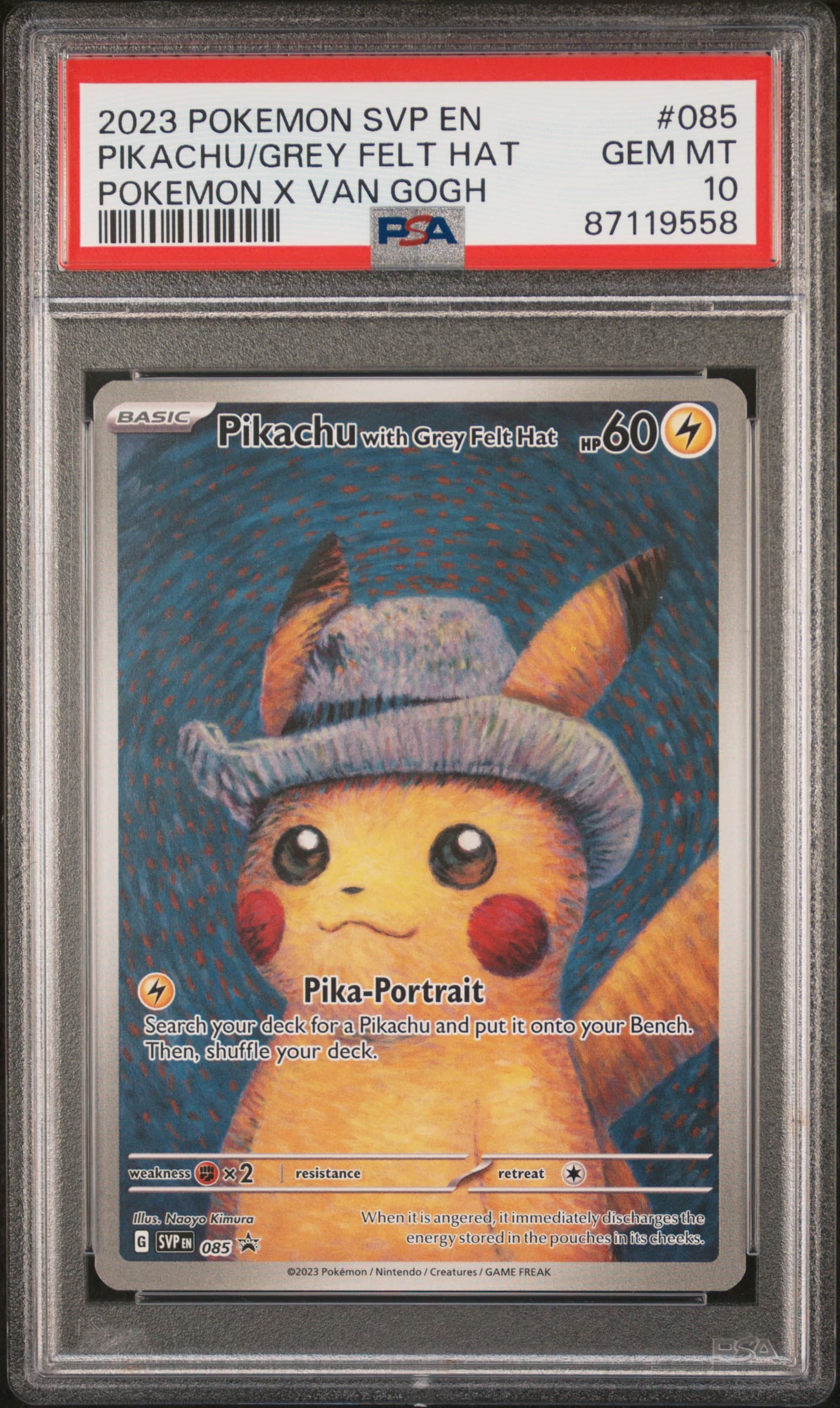 PSA graded card front