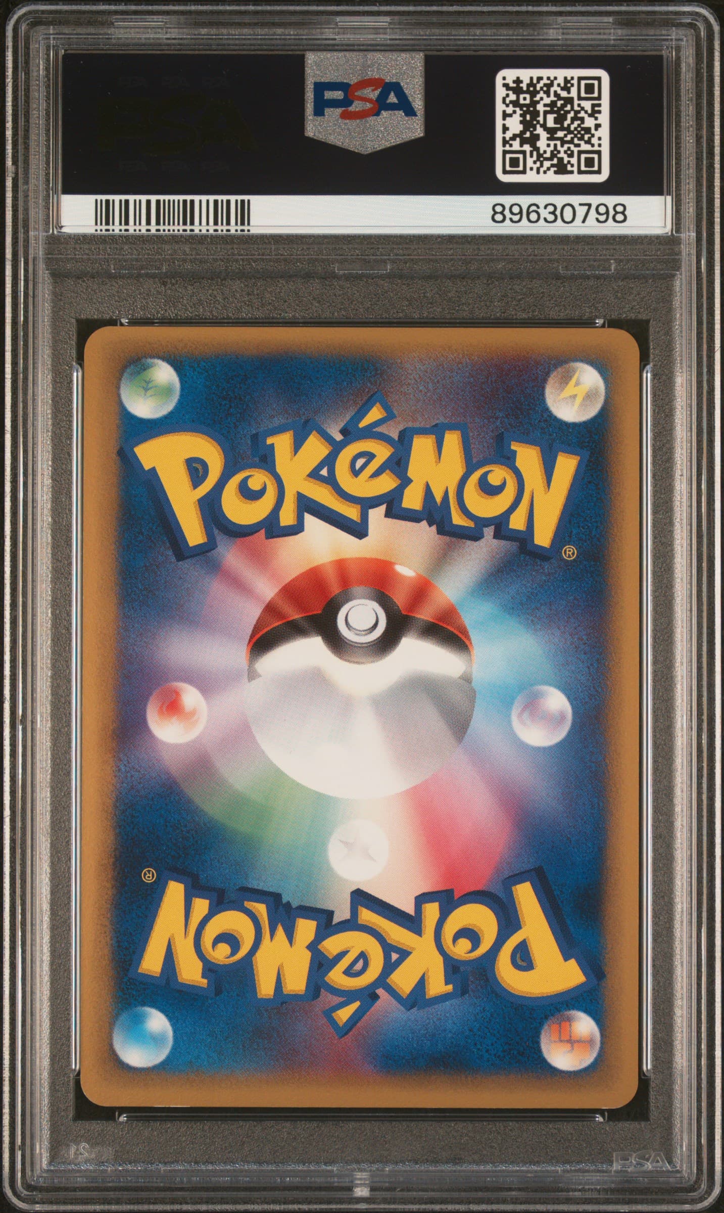 PSA graded card back